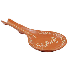 Load image into Gallery viewer, Hand-Painted Terracotta Spoon Rest – Made in Portugal, Traditional Design
