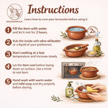 Load image into Gallery viewer, Socerâmica Hand-Painted Terracotta Rice Cooking Pot, Made in Portugal
