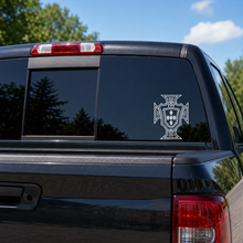 Load image into Gallery viewer, FPF Portugal White Vinyl Transfer Sticker Decal for Car, Truck &amp; Window – 7.4" x 5.5"
