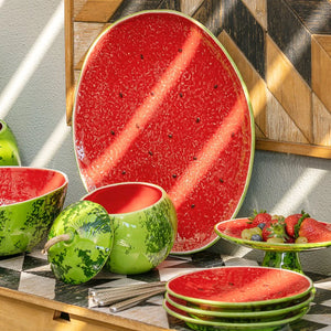 Bordallo Pinheiro Watermelon Dinner Plate, Set of 4