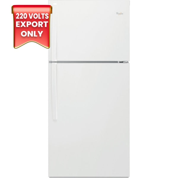 Whirlpool 5WT519SFEW Top-Mount White Refrigerator 220 Volts 50Hz Export Only