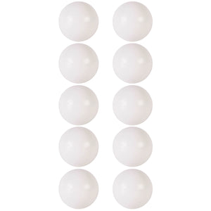 Set of 10 White Professional Foosball Balls