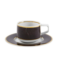 Load image into Gallery viewer, Vista Alegre Carrara Coffee Cup &amp; Saucer, Set of 4
