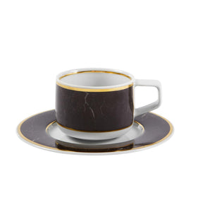 Vista Alegre Carrara Coffee Cup & Saucer, Set of 4