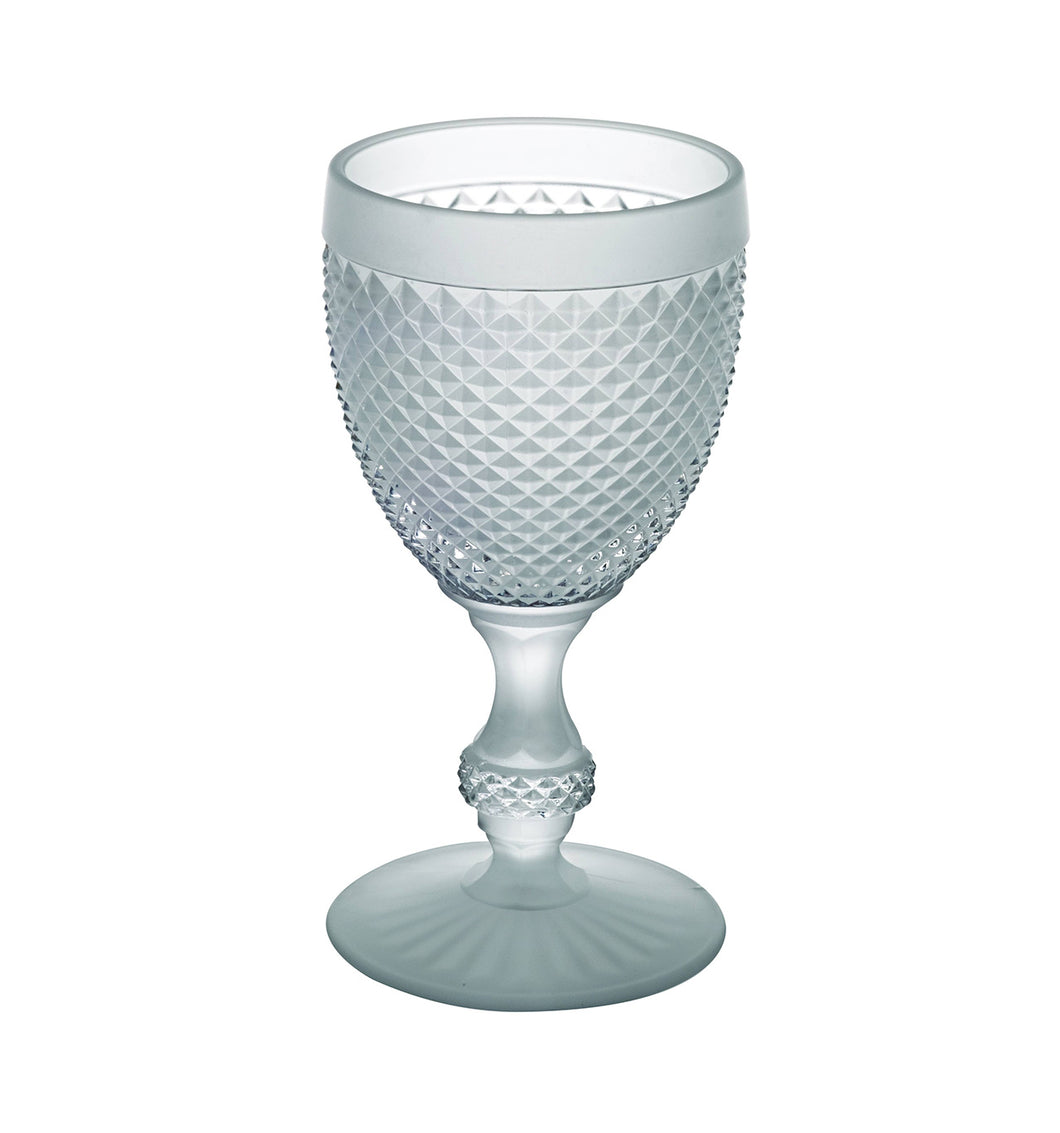 Vista Alegre Bicos Frosted White Water Goblet, Set of 4