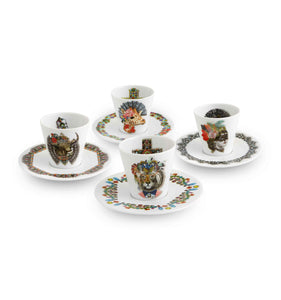 Vista Alegre Love Who You Want Coffee Cups and Saucers, Set of 4