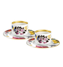 Load image into Gallery viewer, Vista Alegre Primavera Coffee Cups and Saucers, Set of 2
