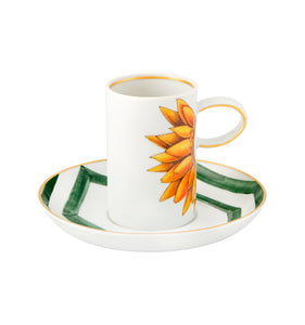 Vista Alegre Amazonia Coffee Cup and Saucer, Set of 4