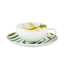 Load image into Gallery viewer, Vista Alegre Amazonia Tea Cup and Saucer, Set of 4
