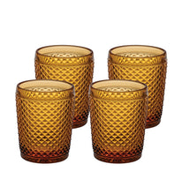 Load image into Gallery viewer, Vista Alegre Bicos Amber Old Fashion/Tumbler, Set of 4

