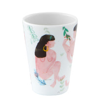 Load image into Gallery viewer, Vista Alegre Escape Goat Coffee Cup with Saucer VI - Set of 2
