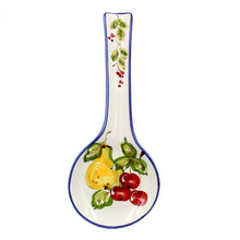 Load image into Gallery viewer, Hand-painted Decorative Traditional Portuguese Ceramic Spoon Rest #016
