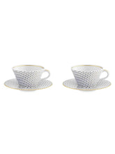 Load image into Gallery viewer, Vista Alegre Constellation d&#39;Or Tea Cup and Saucer, Set of 2
