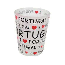 Load image into Gallery viewer, I Love Portugal Glass Shot Souvenir - Set of 2
