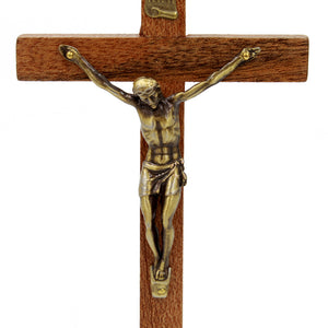 6" Wooden Wall Crucifix Jesus Christ Cross