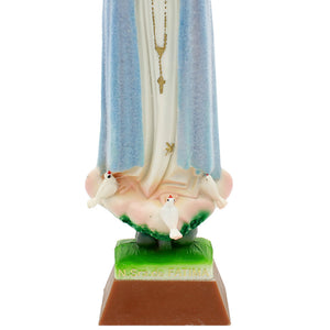 9" Our Lady Of Fatima Weather Changing Color Religious Statue #1013H