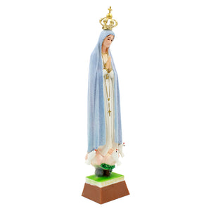 12" Our Lady Of Fatima Weather Changing Color Religious Statue #1025H