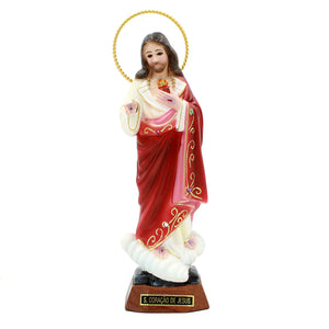 9" Sacred Heart of Jesus Religious Statue Made in Portugal