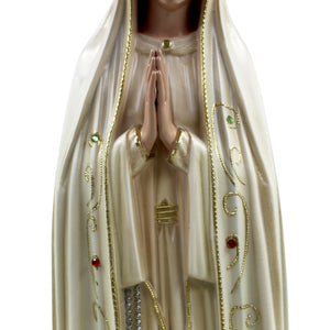 23.5" Our Lady Of Fatima Virgin Mary Beige Religious Statue, #1036V