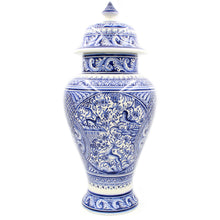 Load image into Gallery viewer, Coimbra Ceramics Hand-painted Large Jar With Lid XVII Cent Recreation #1179/1-2
