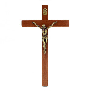 9.25" Wooden Wall Crucifix Jesus Christ Cross