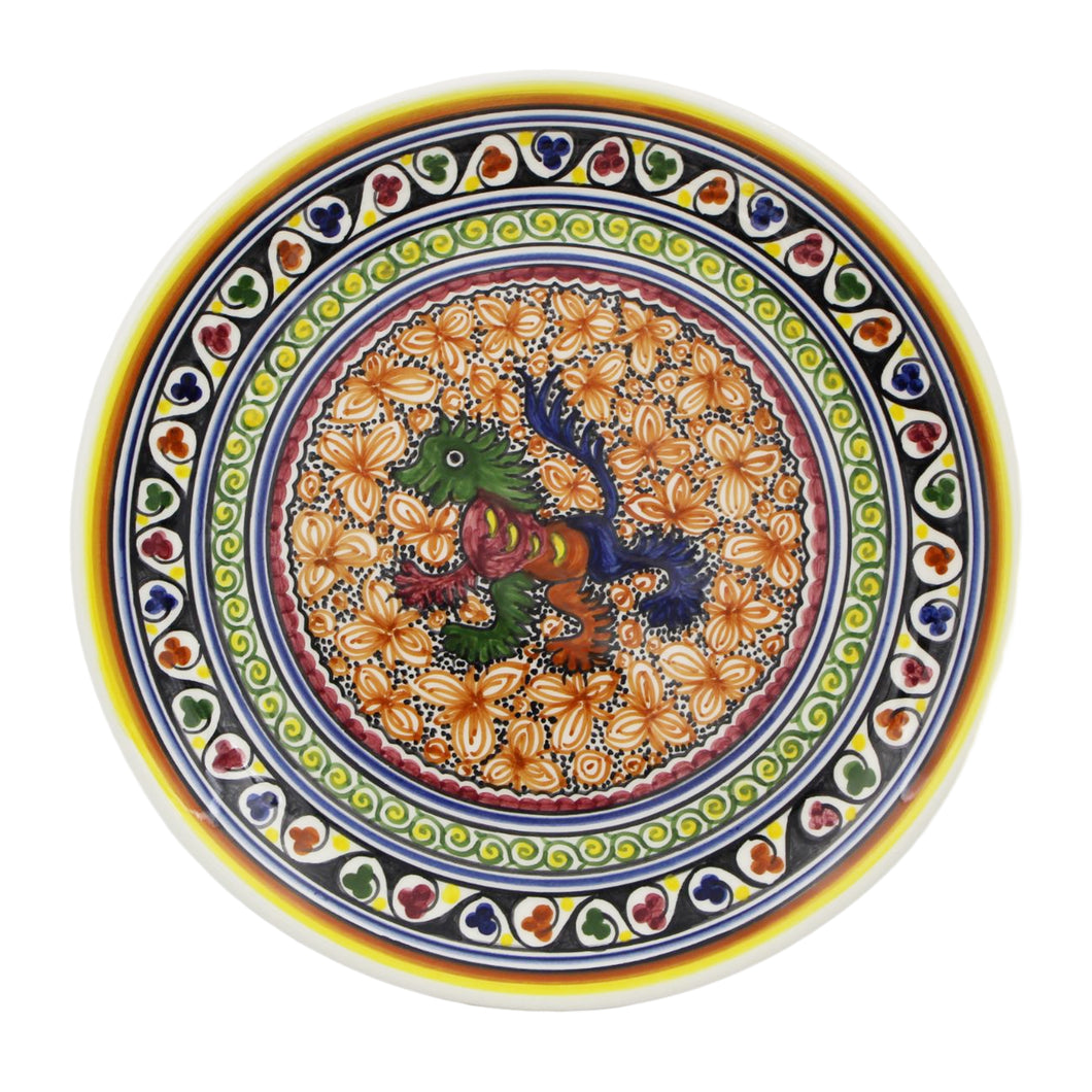 Coimbra Ceramics Hand-painted Decorative Plate XVII Cent Recreation #132-2