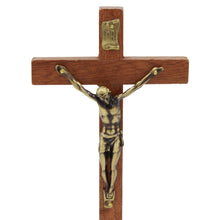 Load image into Gallery viewer, 7&quot; Wooden Altar Crucifix With Stand
