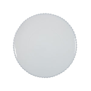 Costa Nova Pearl 14" White Charger Plate/Platter Set