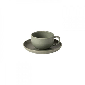 Casafina Pacifica 7 oz. Artichoke Tea Cup and Saucer Set