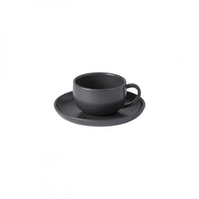 Load image into Gallery viewer, Casafina Pacifica 7 oz. Seed Grey Tea Cup and Saucer Set
