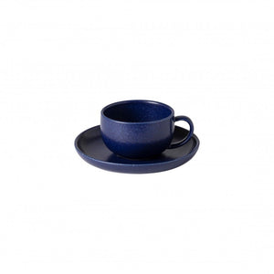 Casafina Pacifica 7oz. Blueberry Tea Cup and Saucer Set