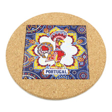 Load image into Gallery viewer, Traditional Portuguese Rooster Ceramic Tile Trivet With Cork

