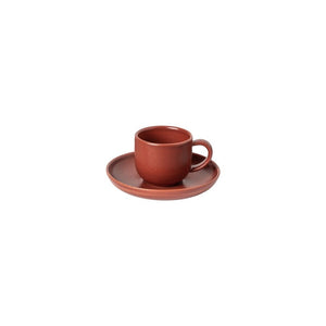 Casafina Pacifica 2 oz. Cayenne Coffee Cup and Saucer Set