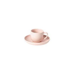 Casafina Pacifica 2 oz. Marshmallow Rose Coffee Cup and Saucer Set