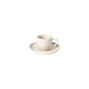 Casafina Pacifica 2 oz. Vanilla Coffee Cup and Saucer Set