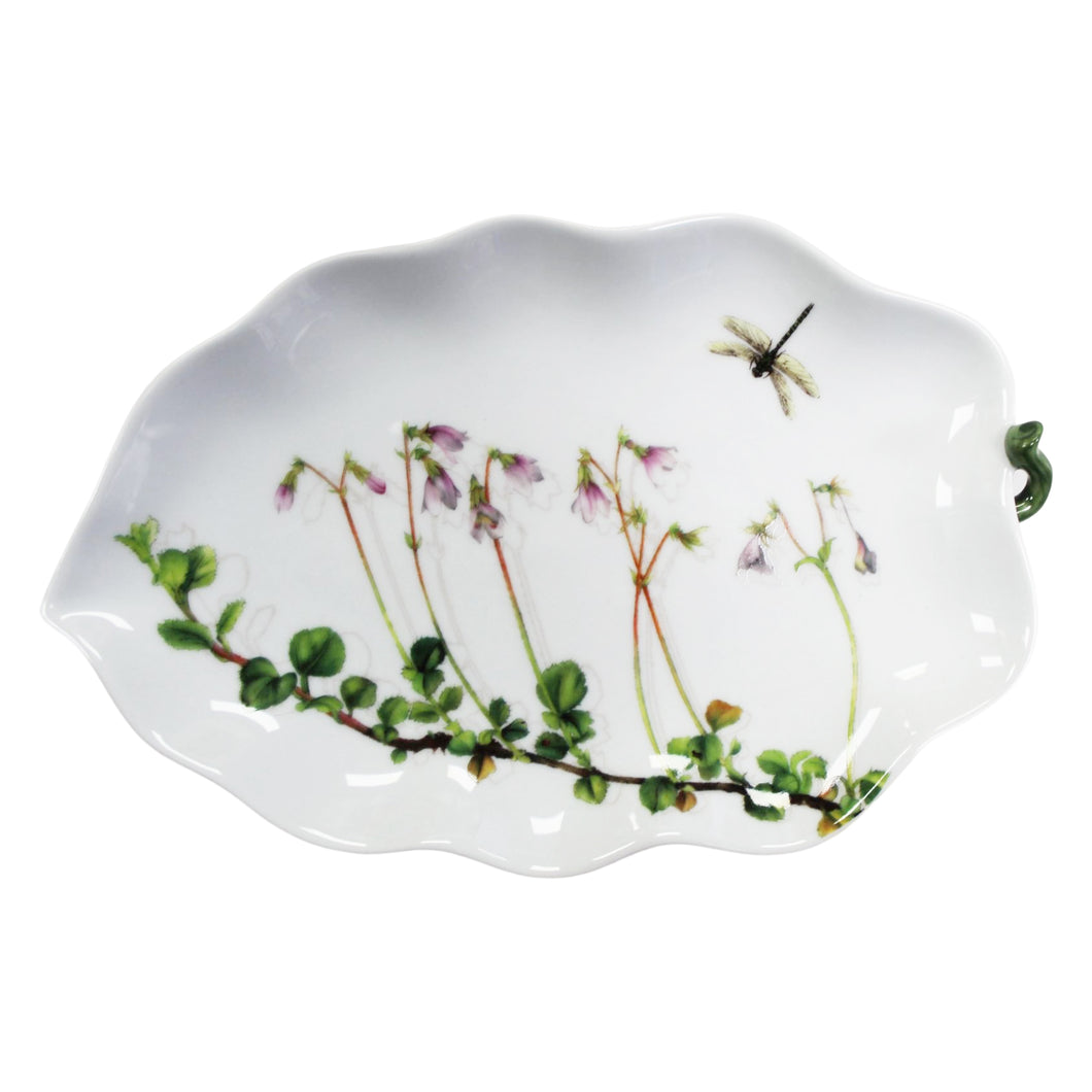 Vista Alegre Porcelain Prairie Leaf Aubergine Platter
