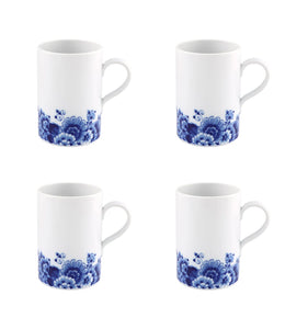 Vista Alegre Blue Ming Mugs, Set of 4