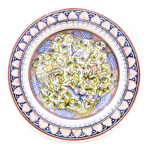 Coimbra Ceramics Hand-painted Decorative Hanging Plate XVII Cent Recreation #229-10