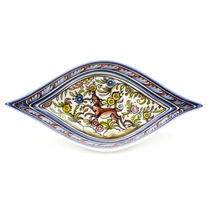 Coimbra Ceramics Hand-painted Decorative Pointy Bowl XVII Cent Recreation #259-4