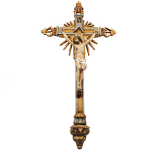 Load image into Gallery viewer, 25&quot; Inch Resin Carved Wall Crucifix Jesus Christ Cross
