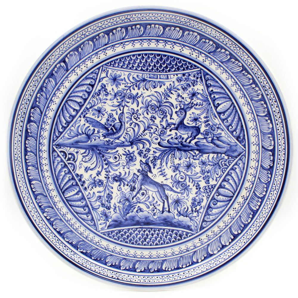 Coimbra Ceramics Hand-painted Decorative Hanging Plate XVII Cent Recreation #274-6