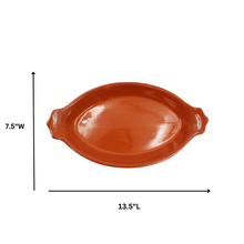 Load image into Gallery viewer, João Vale Portuguese Pottery Glazed Terracotta Clay Hand Painted Serving Platter
