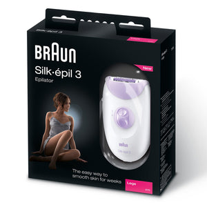 Braun 3170 Silk Epil 3 Legs Epilator 110-220 Volts for Worldwide Use