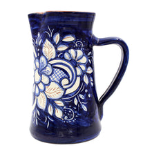 Load image into Gallery viewer, Hand-painted Portuguese Pottery Clay Terracotta Sangria Pitcher
