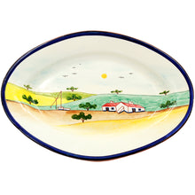 Load image into Gallery viewer, Hand-painted Portuguese Pottery Clay Terracotta Serving Platter
