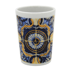 Traditional Portuguese Tiles Shot Glass Souvenir From Portugal