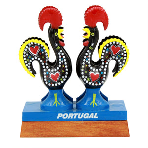 Hand Painted Portuguese Good Luck Barcelos Rooster Plastic Napkin Holder