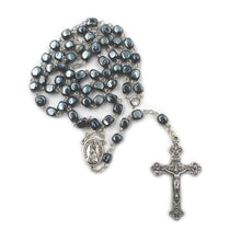 Load image into Gallery viewer, Handmade in Portugal Hematite Beads Our Lady of Fatima Rosary
