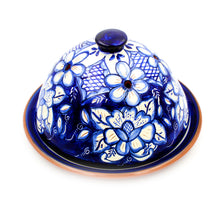 Load image into Gallery viewer, Hand-painted Portuguese Pottery Clay Terracotta Covered Cheese Dish
