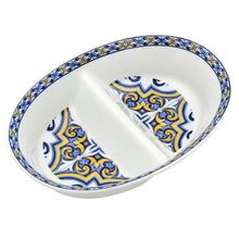 Load image into Gallery viewer, Traditional Portuguese Pottery Ceramic Porcelain Divided Appetizer Dish
